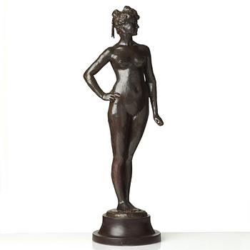 Carl Milles, Stående kvinnomodell med uppsatt hår.