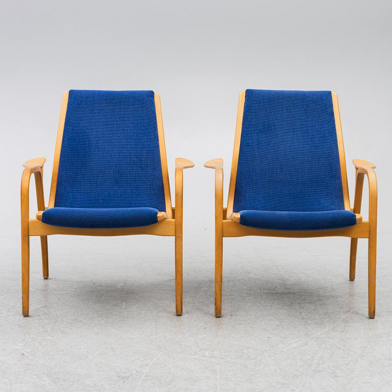 Yngve Ekström, a pair of 'Laminett' armchairs, Swedese, Sweden.