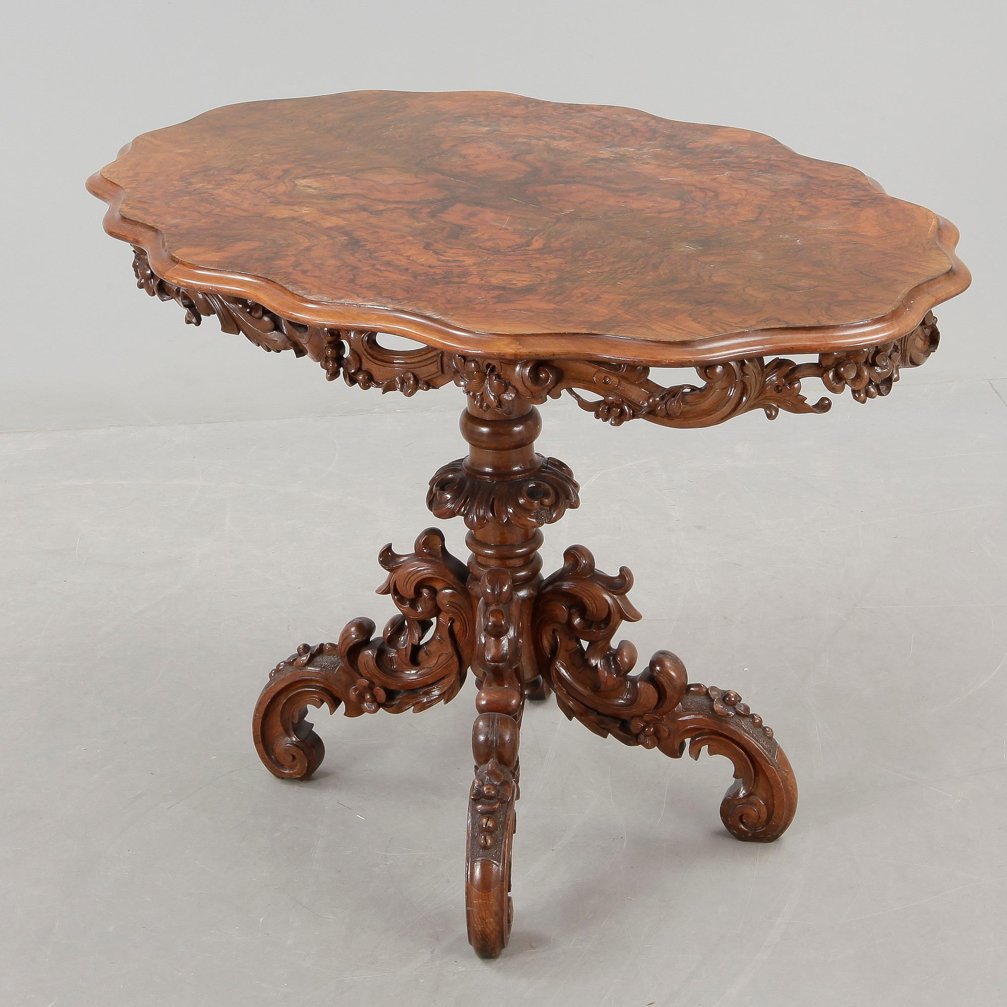 DIVANBORD/SALONGSBORD, Nyrokoko, 1800-talets slut.