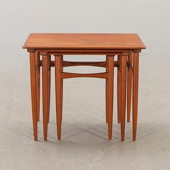 A Danish 1960s teak nesting table.