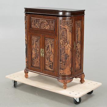 An oriental coctail cabinet, from the second half of the 20th century.