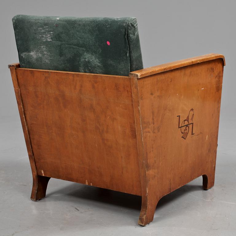 FÅTÖLJ, art deco, 1920/1930-tal.