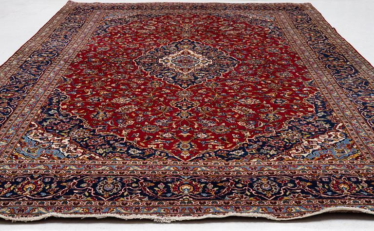 Rug, Keshan, approx. 345 x 295 cm.