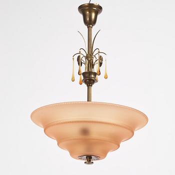 Harald Notini, a ceiling lamp, model "6505", Arvid Böhlmarks Lampfabrik, 1920s-1930s.