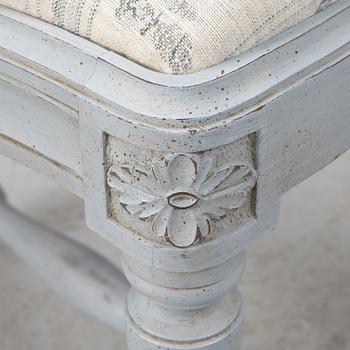 Stolar, 8, st gustaviansk stil, 1900-tal.