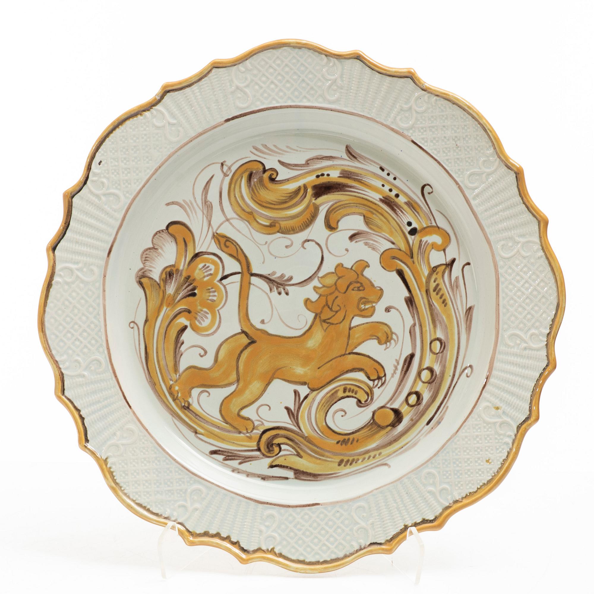 Allan Ebeling, a dish, Bo Fajans, 1921-28.