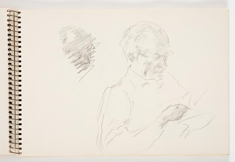 Lotte Laserstein, 3 skissböcker med blyertsteckningar.