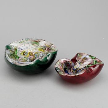 SKÅLFAT, 2 st, Murano, Italien.
