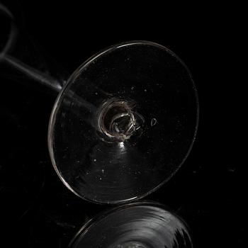 CHAMPAGNESTRUTAR, 6 st, glas, omkring år 1800.