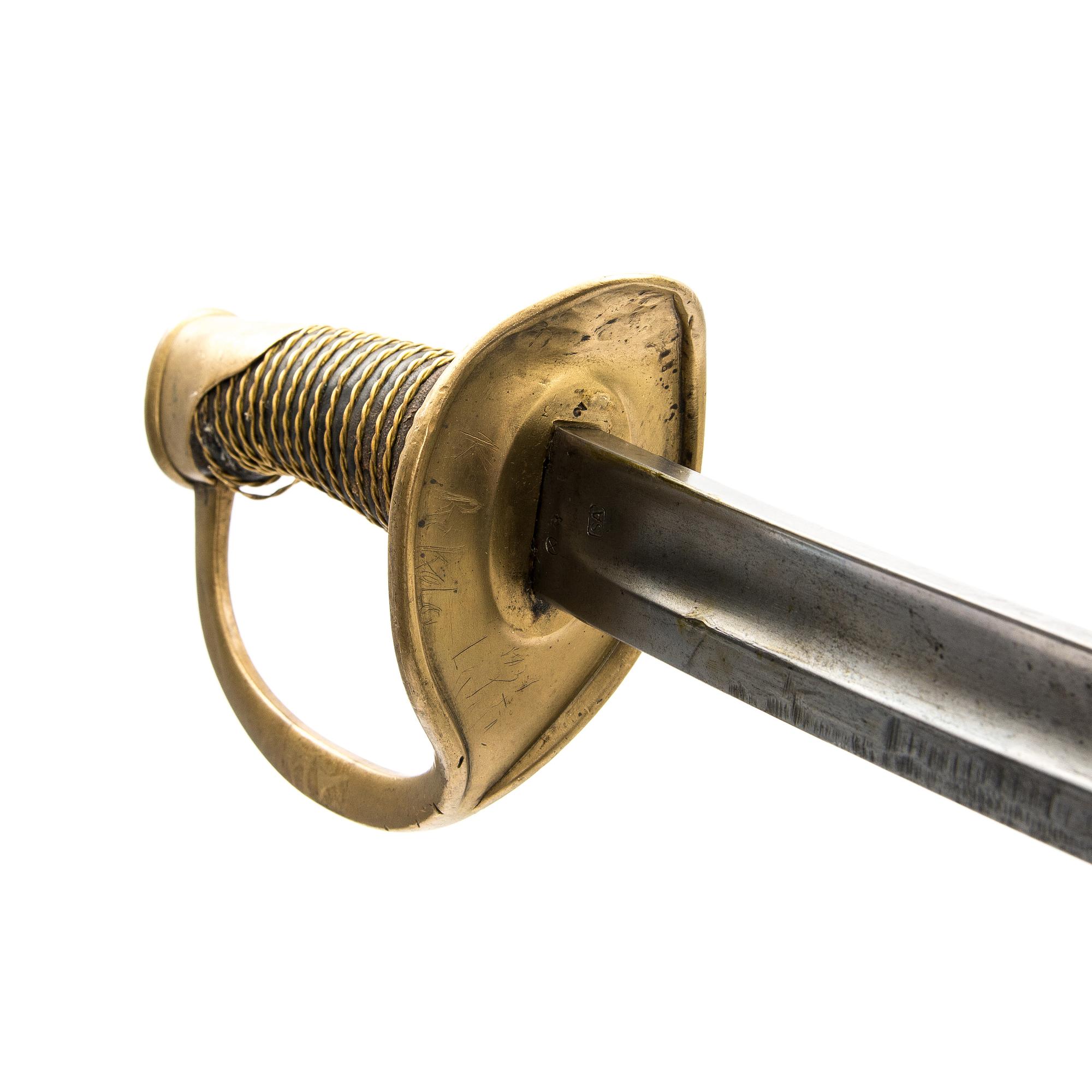 MANSKAPSSABEL, kavalleri, M1822, Châtellerault Frankrike, tillverkningsår 1879.