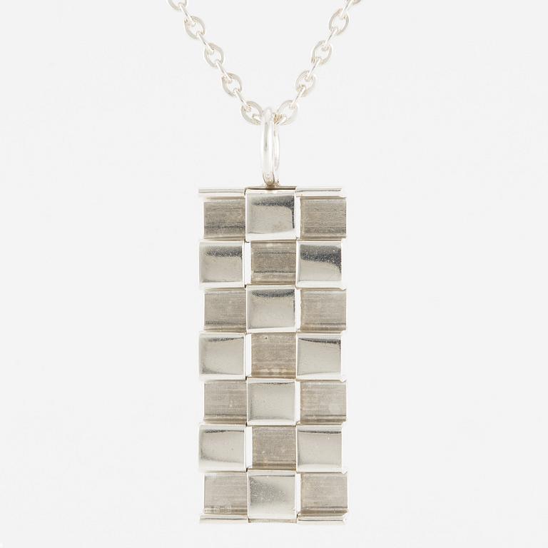 Elis Kauppi, hänge, silver, med kedja.