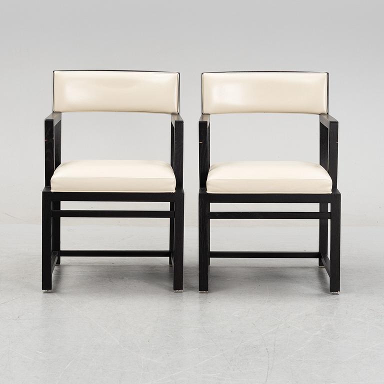 Antonio Citterio, six 'Simplice' armchairs, Maxalto, B&B Italia.