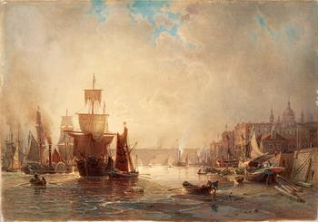 167. Johan Christian Berger, Motif from the Seine, Paris.