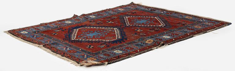 An antique Kazak rug, South Caucasus, c. 172 x 125 cm.