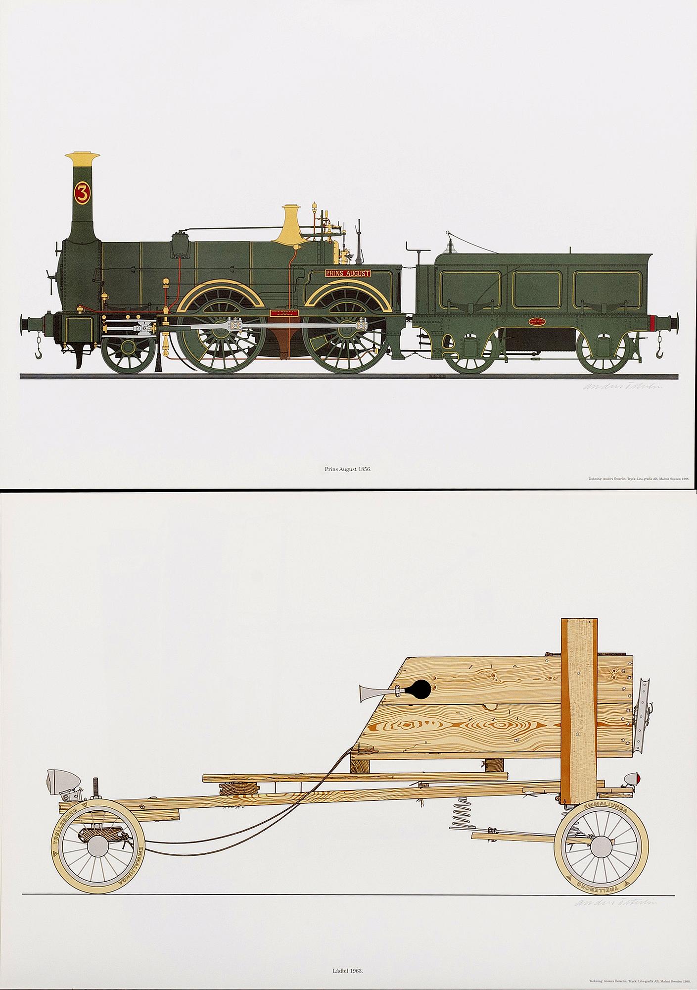 Anders Österlin, a portfolio with 8 signed posters.