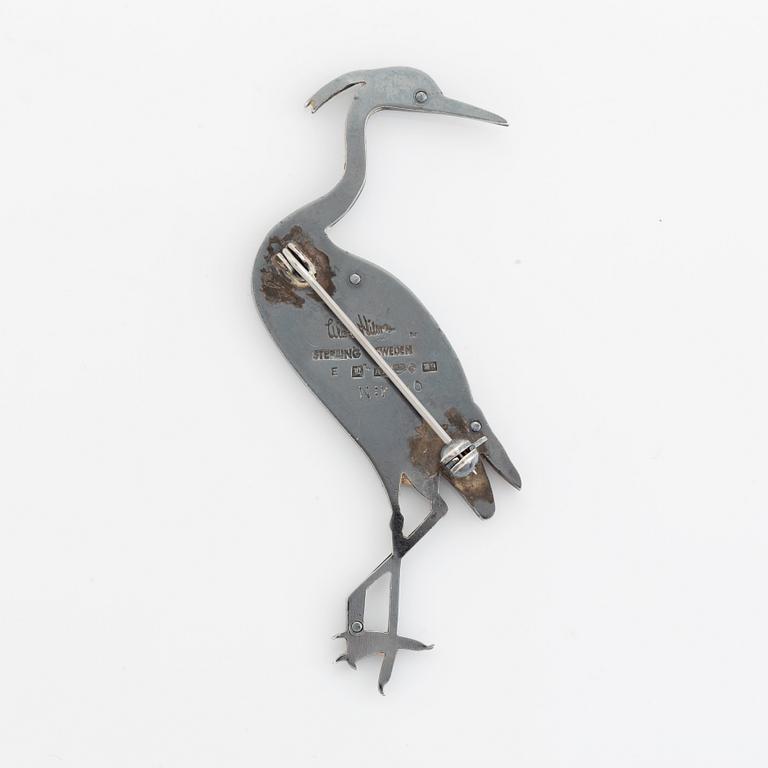 Wiwen Nilsson brosch silver "Trana".