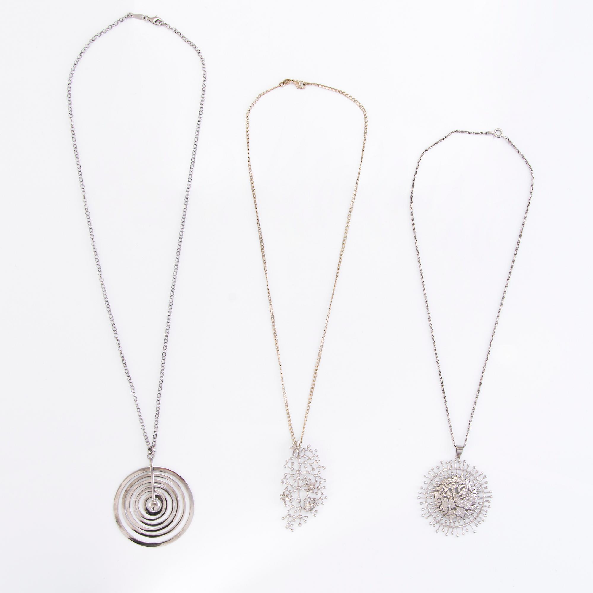 TAPIO WIRKKALA, Halssmycken, 3 st, silver, Kultakeskus.