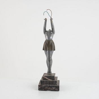 An Art Deco style lamp base, possibly France, 20th Century.