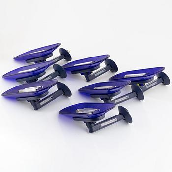 Perry King, Santiago Miranda & Gianluigi Arnald, vägglampor, "Jill", 7 st, Arteluce/Flos, Italien.