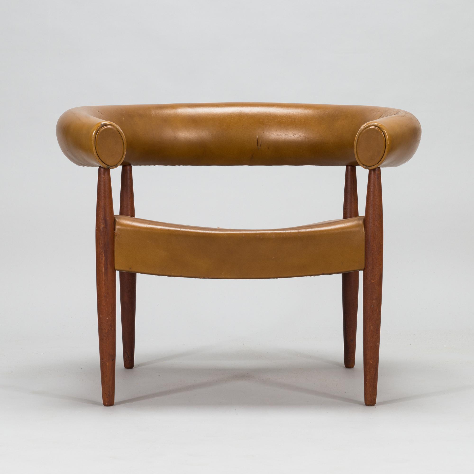 Nanna Ditzel, nojatuoli, "Ring chair", Getama 1960-luku.