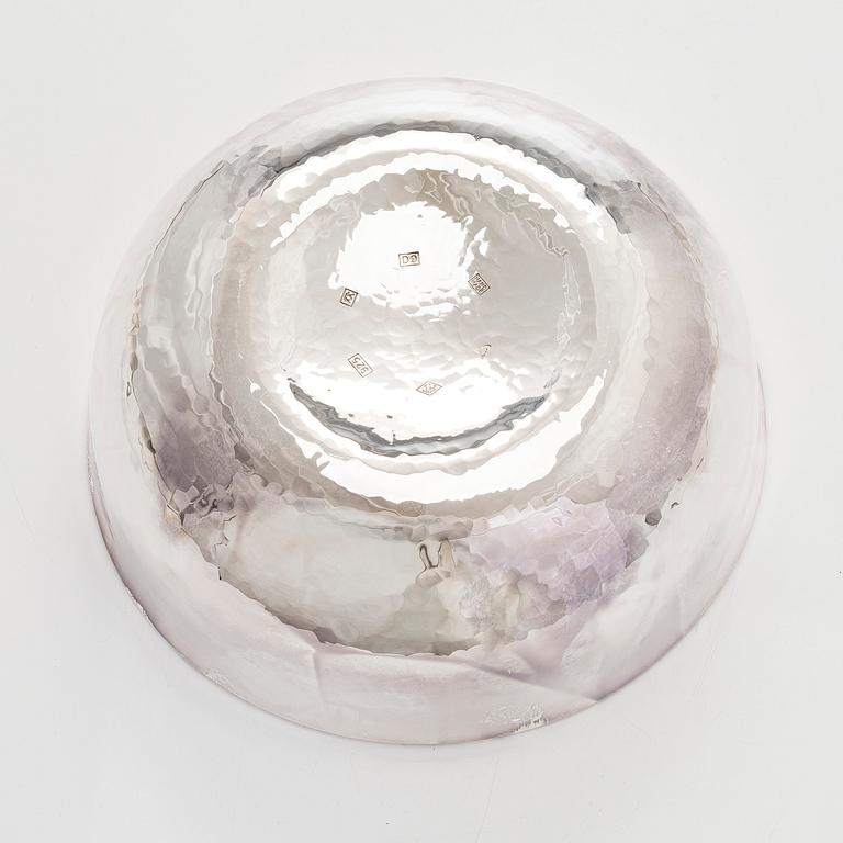 A sterling silver and enamel bowl, maker's mark of A. Tillander, Turku 2005.