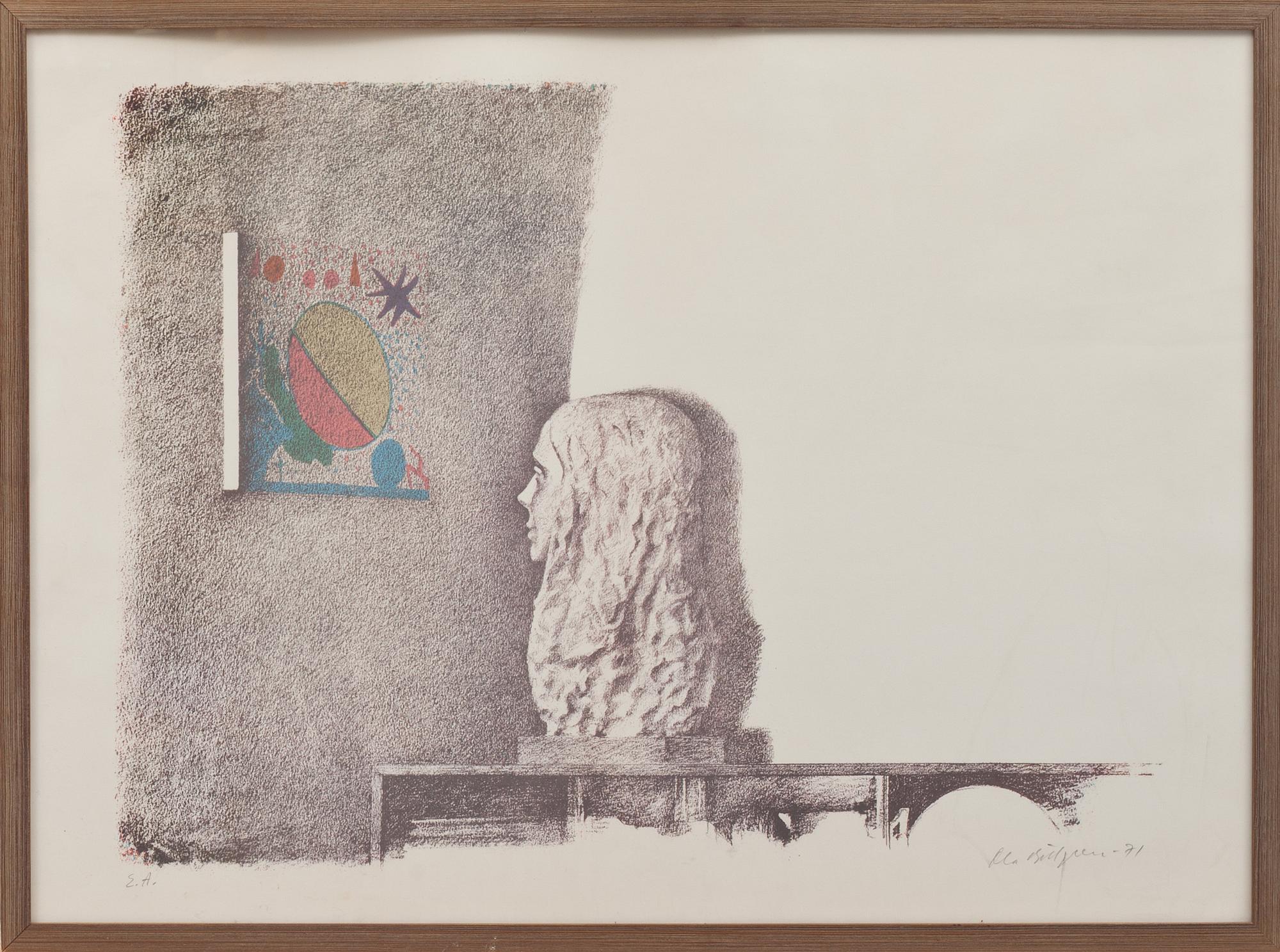 OLA BILLGREN, litografi, signerad och numrerad.