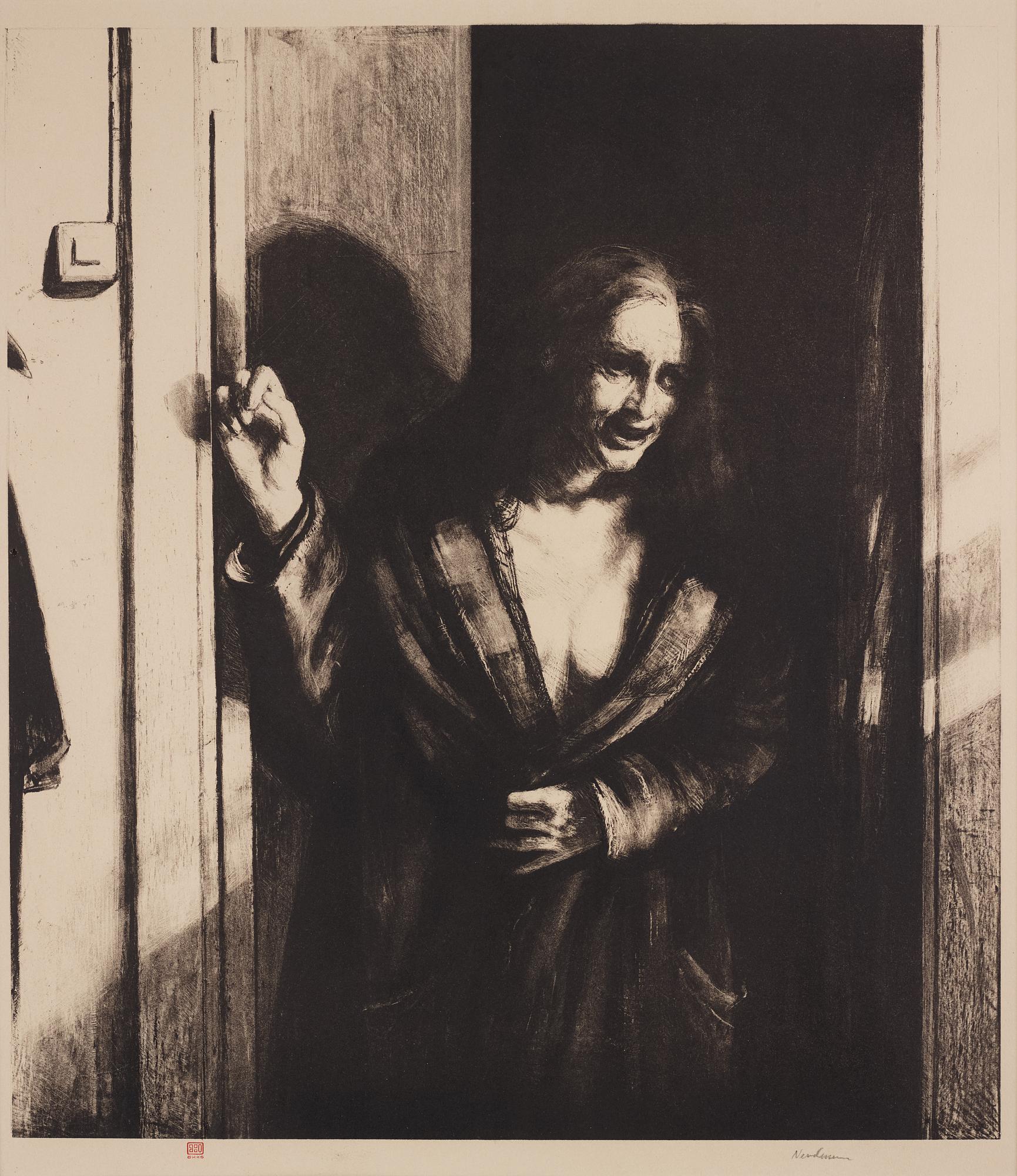 Odd Nerdrum, lithograph. Signed.
