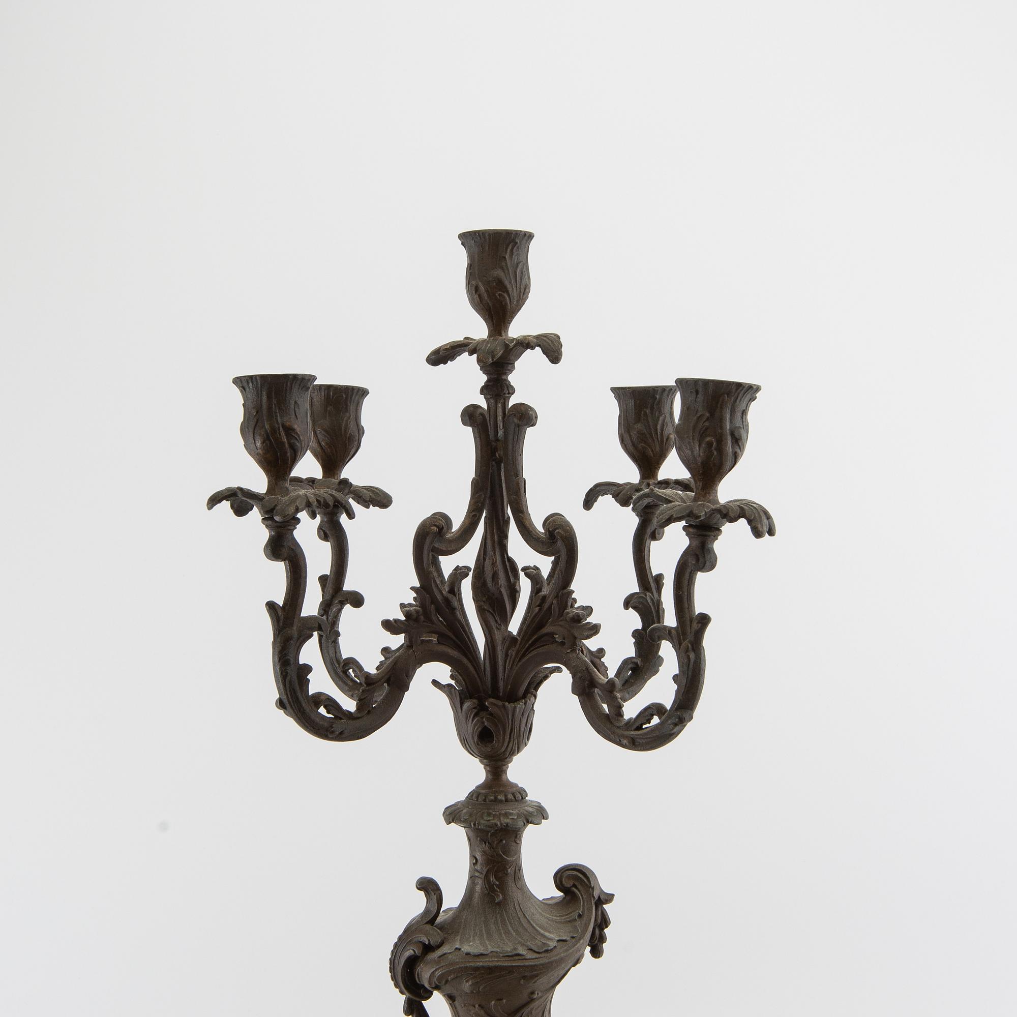 Candelabrum Louis XV style, circa 1900.