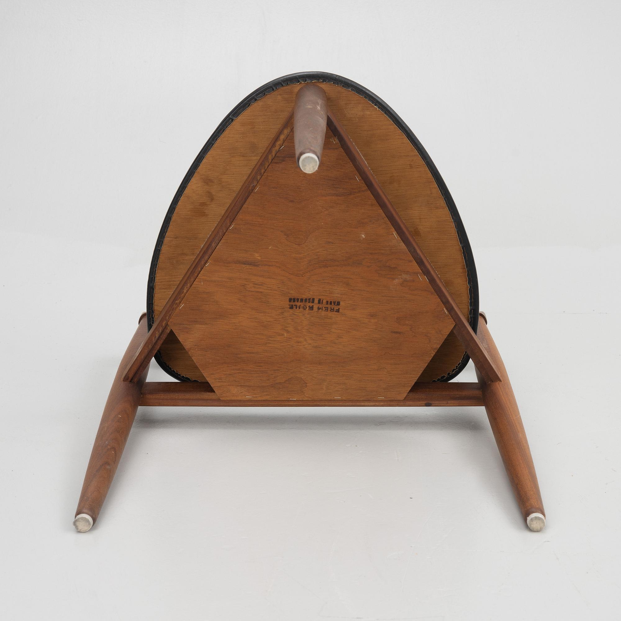 Hans Olsen, stolar, 4 st, "Roundette", Frem Røjle, Danmark, 1950/1960-tal.