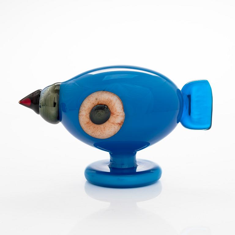 Oiva Toikka, A glas bird 'Turkey fowl' and glass egg 'Turkey Fowl Egg', second quality, signed O. T. II Nuutajärvi.