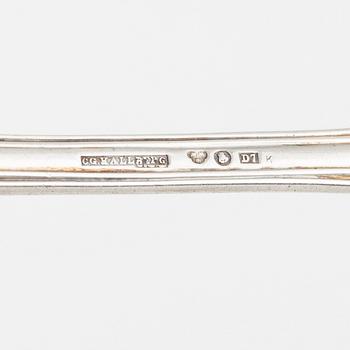 A 102-pieces of "Olga" silver flat wear, Ch.Hammer, Stockholm, 1851-63, and C.G.Hallberg, Stockholm, 1906-38.