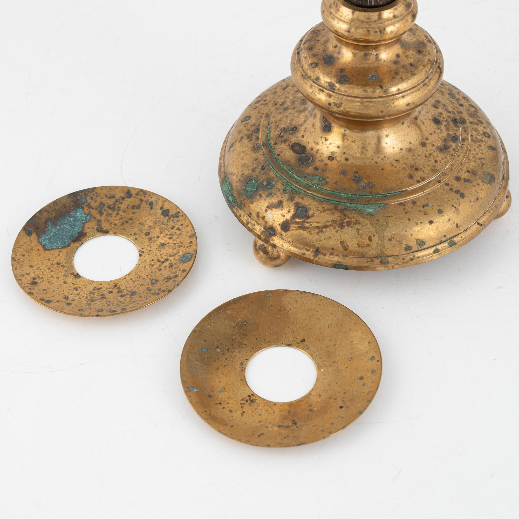 Candlesticks, a pair, Torshammar, early 20th century.