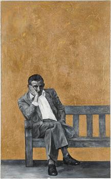 LENNART OLAUSSON, olja duk, signerad och daterad dec 03 a tergo.