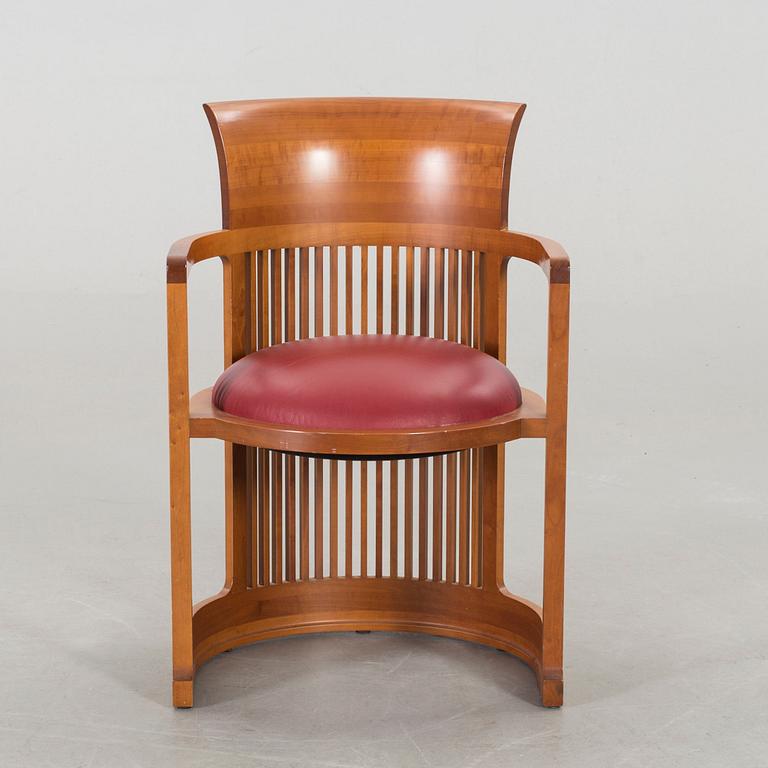 FRANK LLOYD WRIGHT, ARMCHAIR, 606 "Barrel Chair", Cassina.