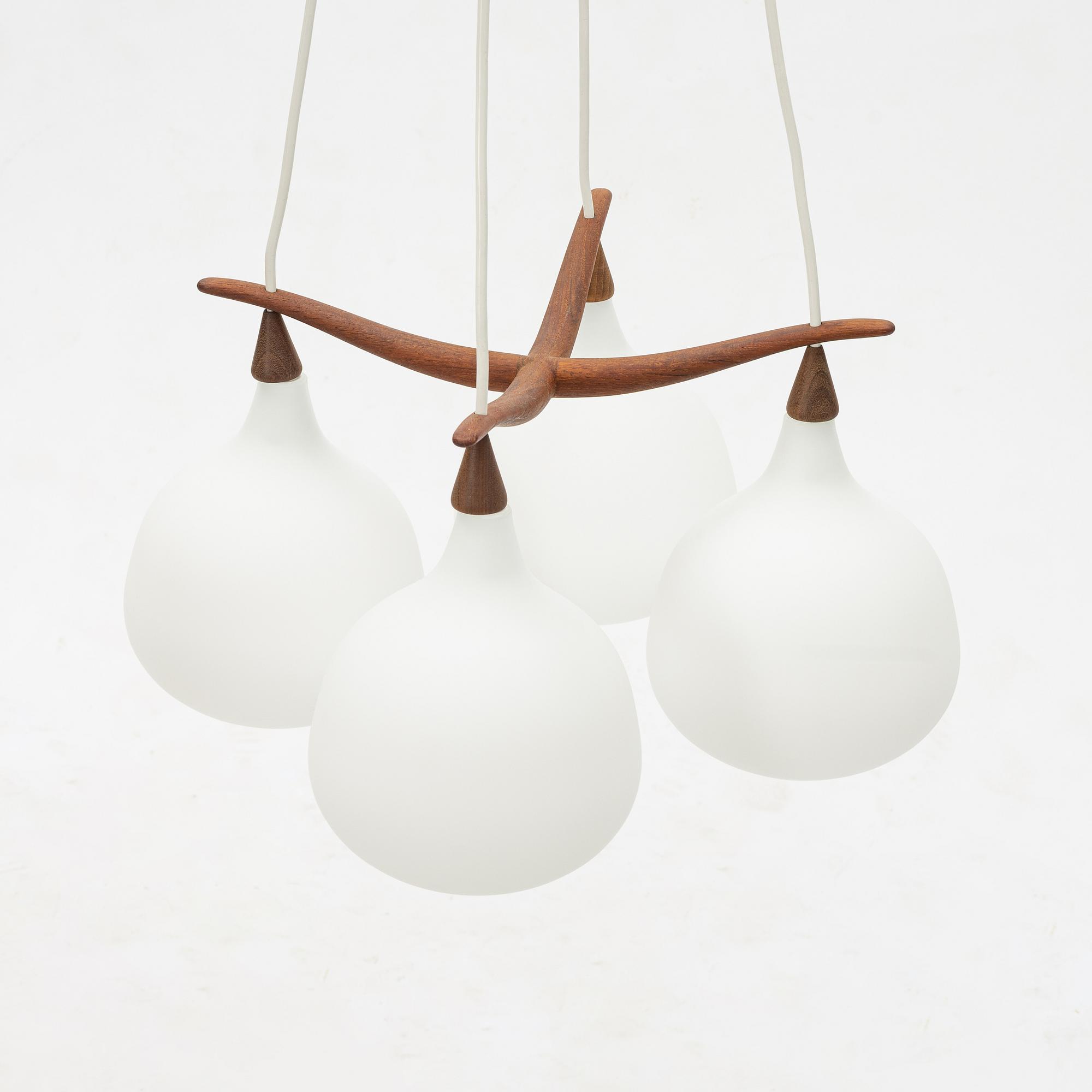 Uno & Östen Kristiansson, taklampa, modell A29Luxus, Vittsjö, 1950-tal.