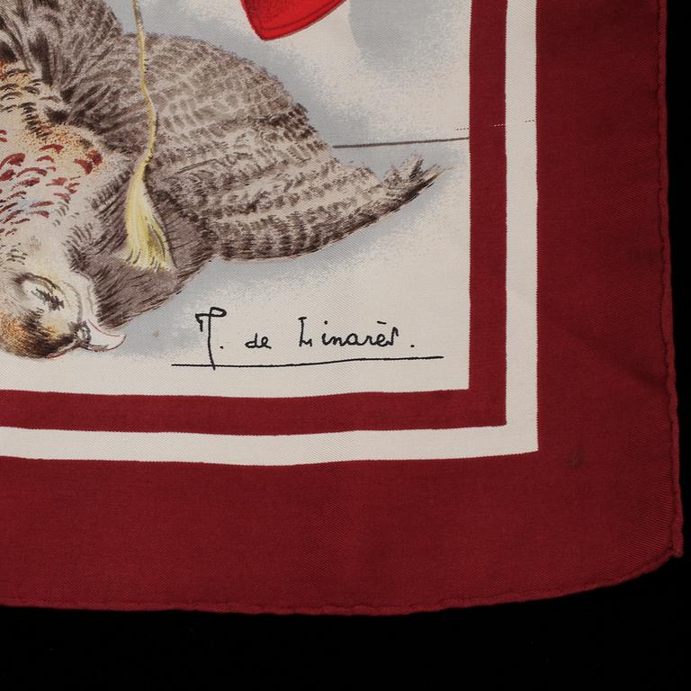 SCARF, siden, "Fleurs et Gibiers", Hermès, Paris, 1900-talets fjärde kvartal.