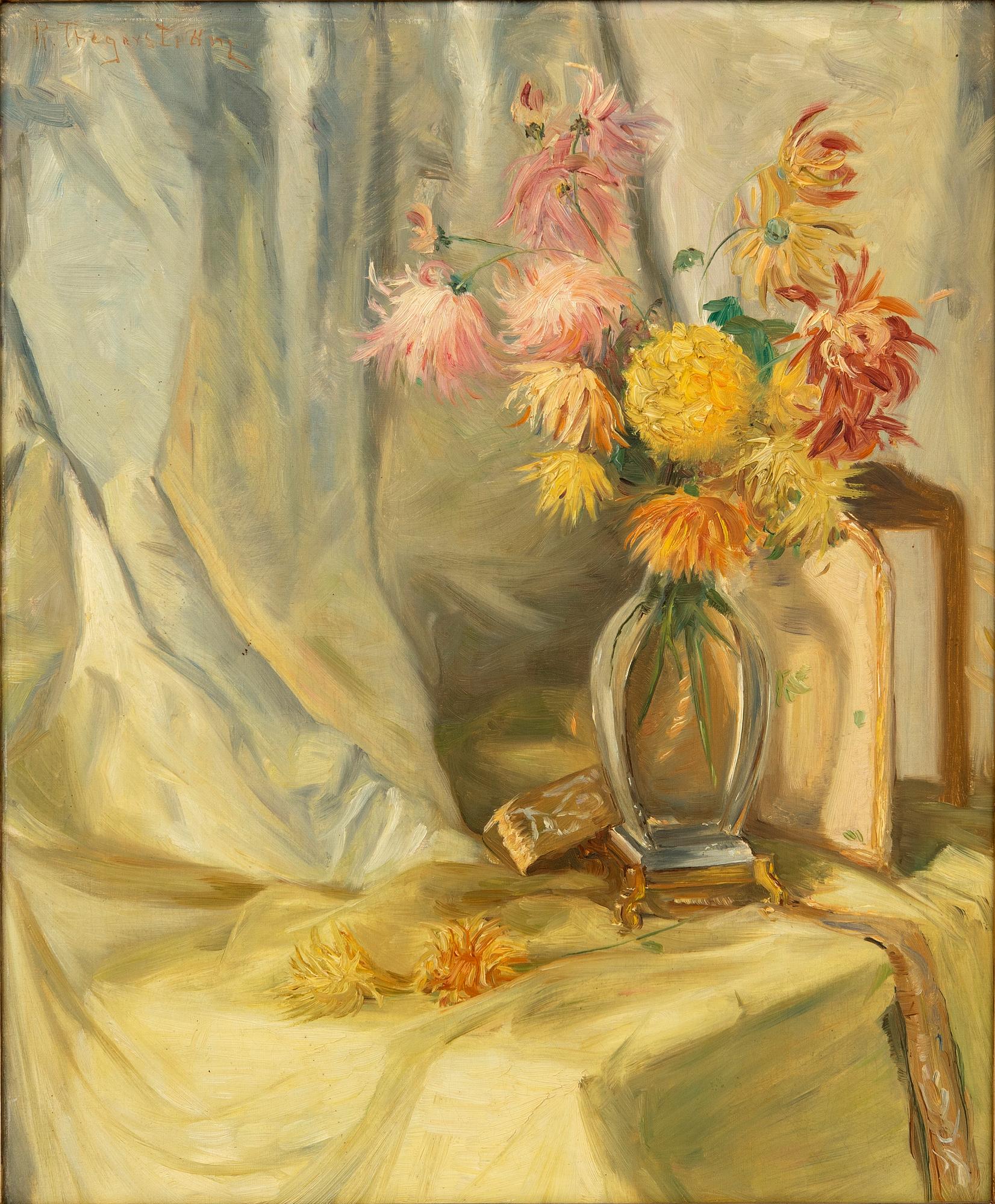 Robert Thegerström, Still life with flowers.