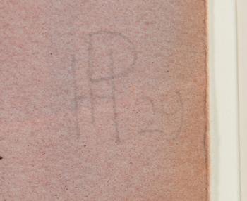 water colour, signed and dated -29.