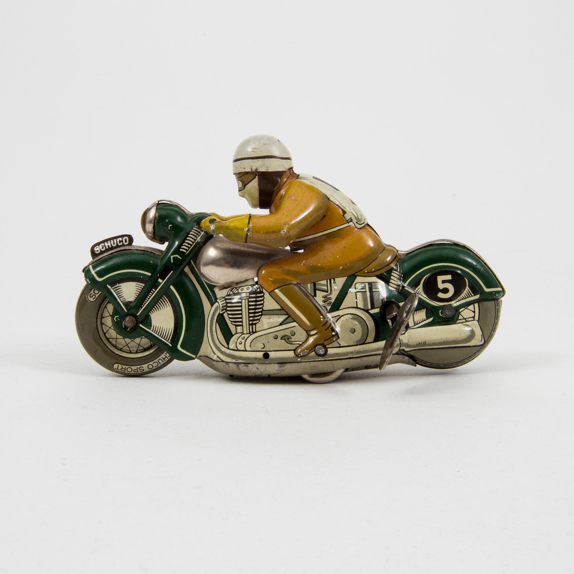 A Schuco Sport tinplate motorcycle 1930/40s.