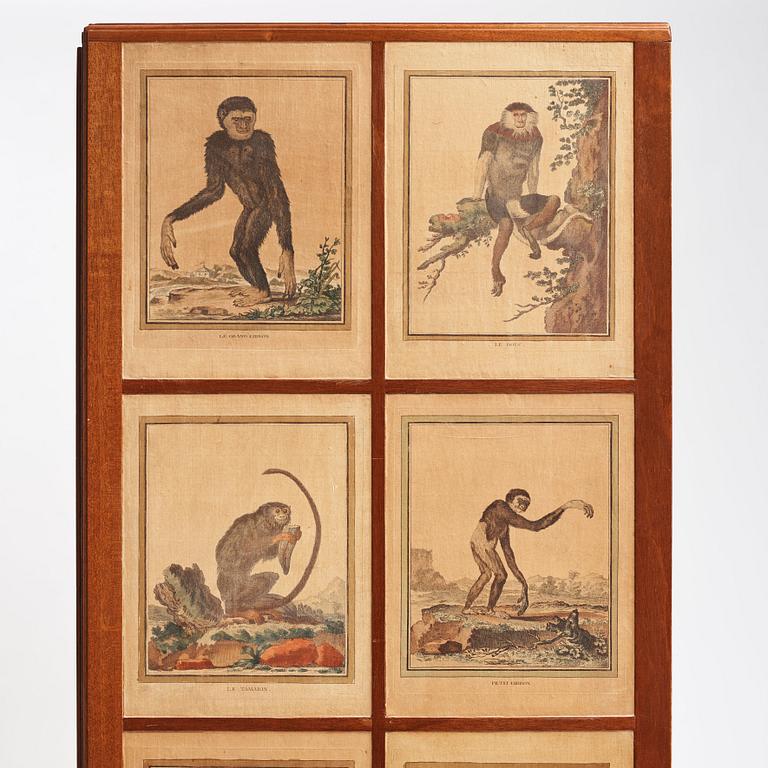 Josef Frank, 'Apskåpet' (The monkey cabinet), a rare cabinet covered with prints of different monkeys, Svenskt Tenn, Sweden ca 1941.