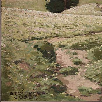Josef Stoitzner, Alpine landscape.