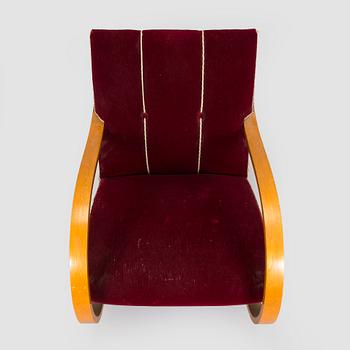 A Swedish Modern rocking chair, 1940's.