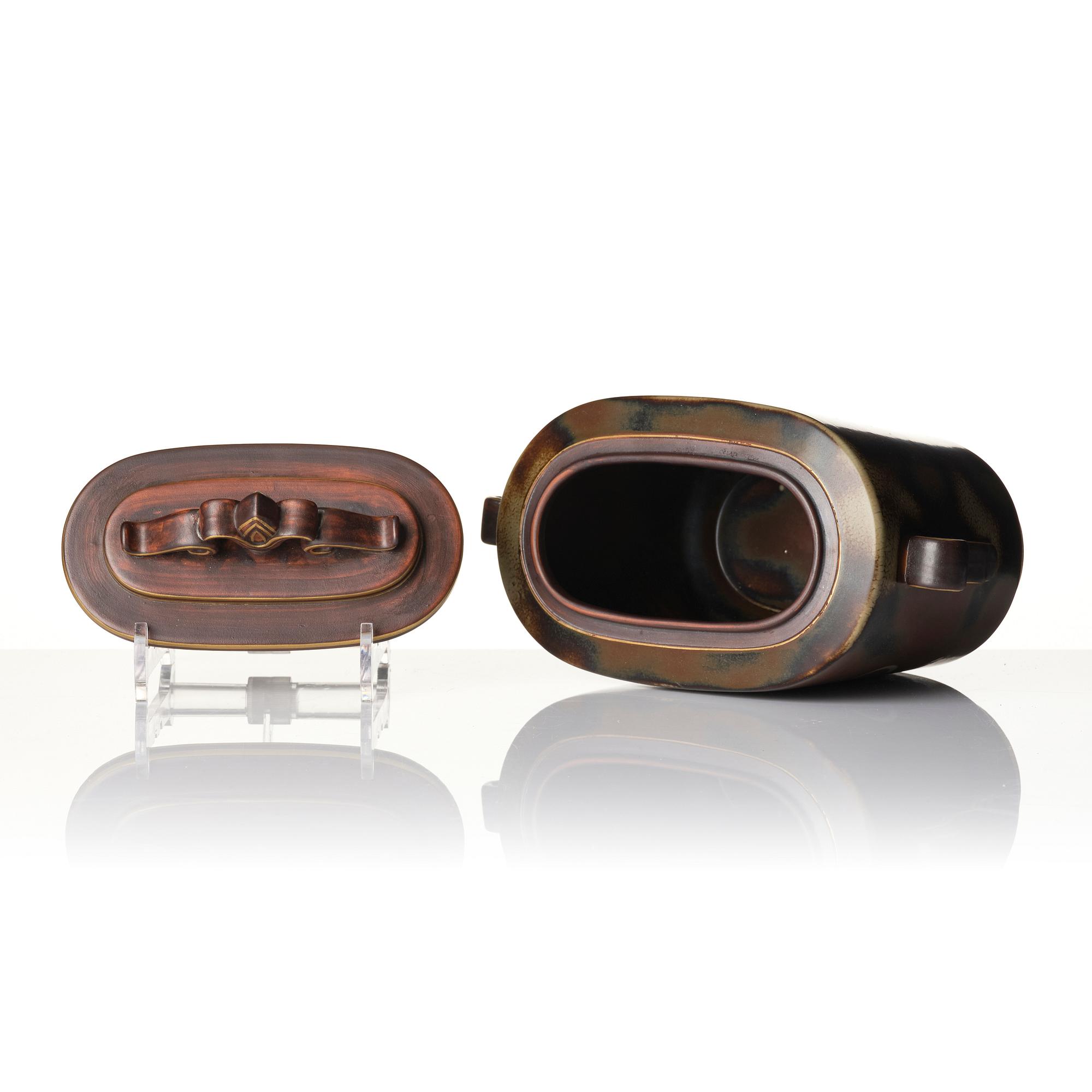 Gunnar Nylund, An urn, 'Flambé', ALP Lidköping mid-20th century.