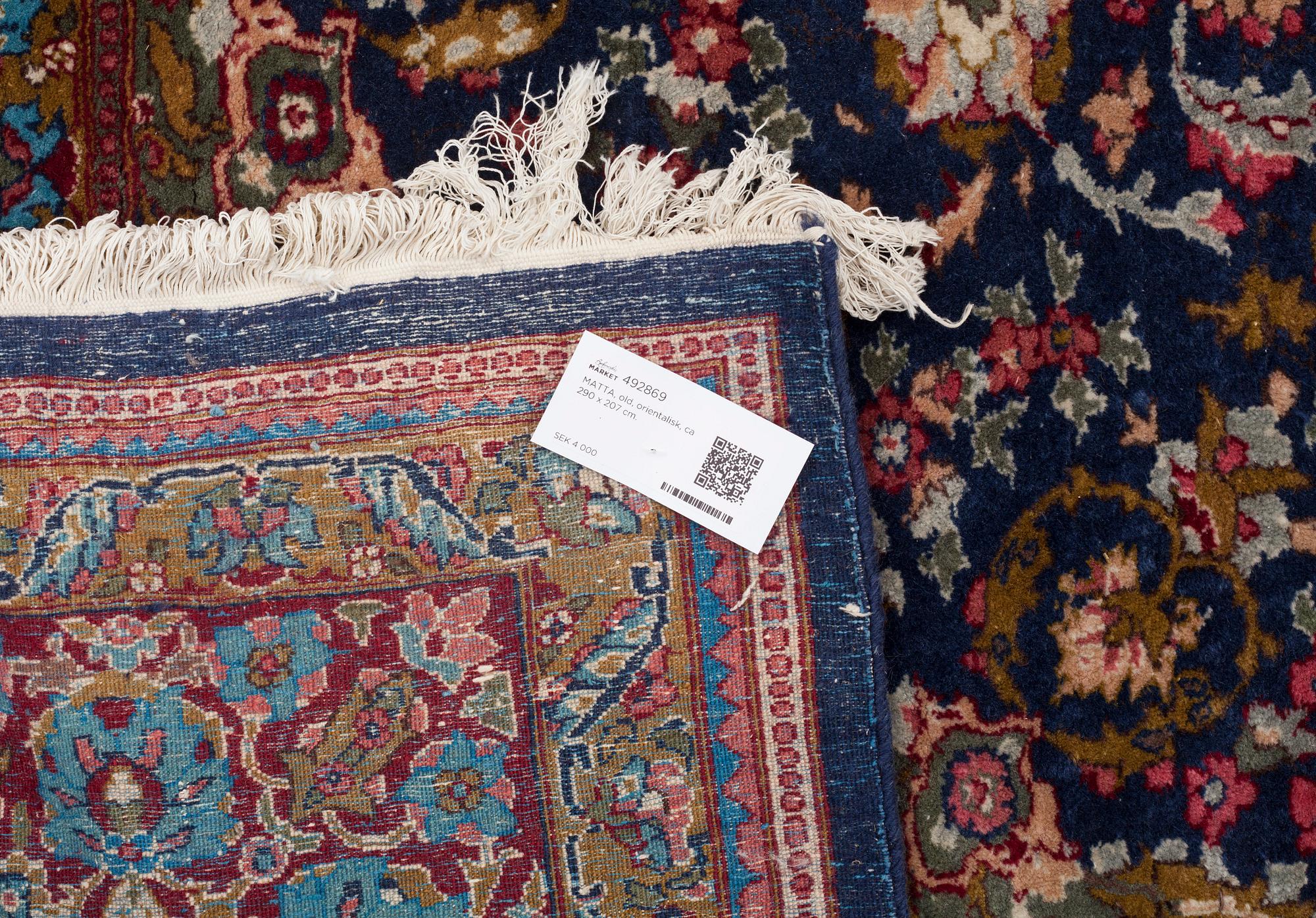 MATTA, old, orientalisk, ca 290 x 207 cm.