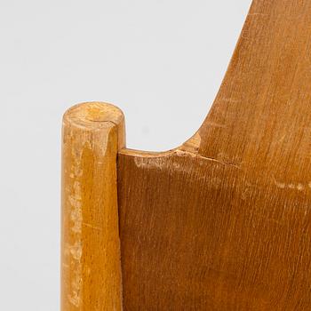 Egon Eiermann, eleven church chairs, from Kaiser Wilhelm Memorial Church, Berlin 1950s.