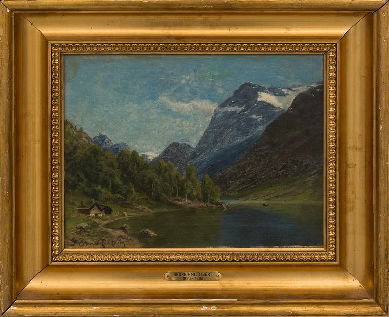 GEORG EMIL LIBERT, oil on canvas. Signed.