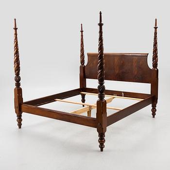 A 'Regency' bed frame, possibly Ralph Lauren, 2000s.