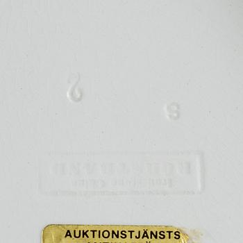 FISKFAT med insats, flintgods Rörstrand 1800-tal.