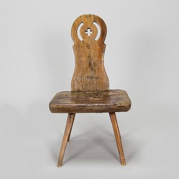 A folk art chair, 18th/19th century.