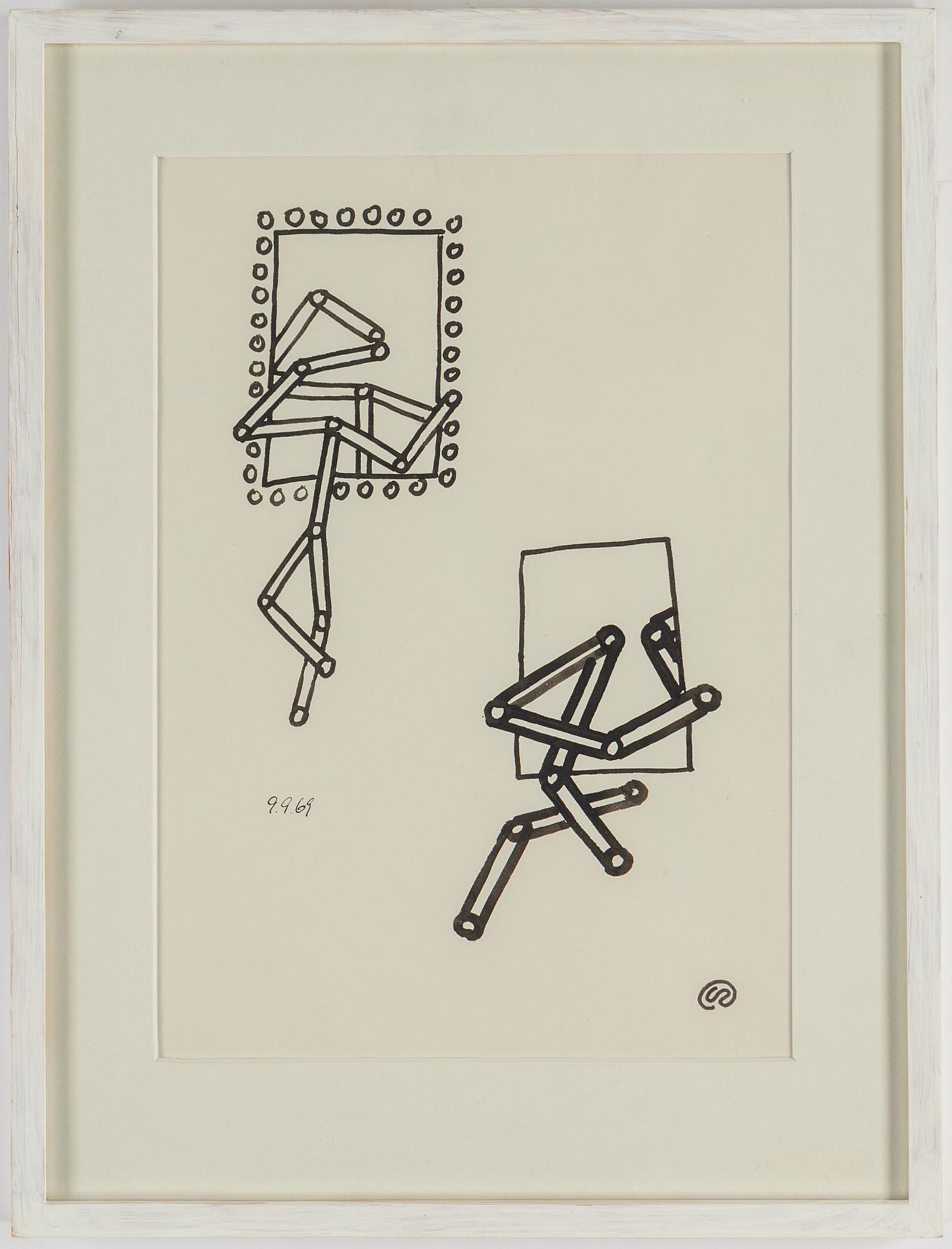 LENNART RODHE, ink, signed and dated 9.9.69.